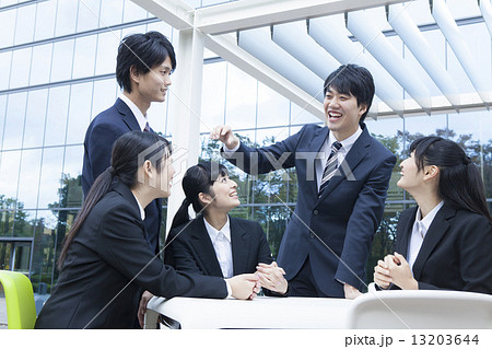 談笑する新社会人 談笑する新社会人 13203644