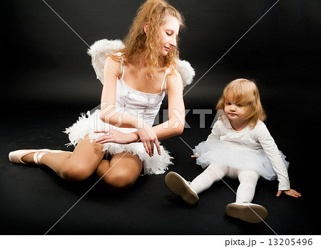 Two pretty ballerina's relaxing Two pretty ballerina's relaxing 13205496