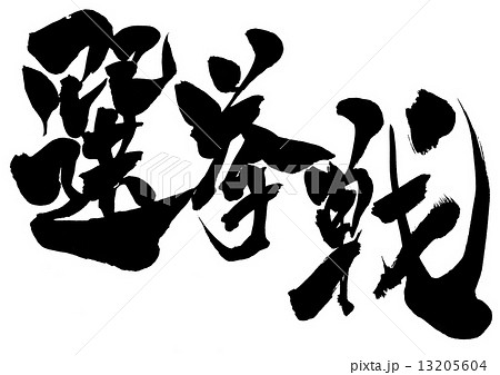 選挙戦・・・文字 13205604
