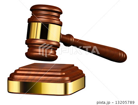 Wooden judge gavel 13205789