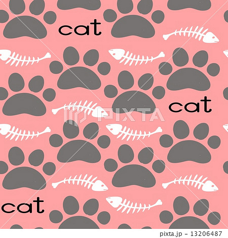 Cat Textile Pattern. Vector seamless. 13206487