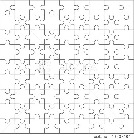 Jigsaw puzzle blank template.vector Jigsaw puzzle blank template.vector 13207404