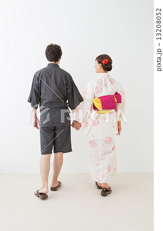 Sex Yukata Jinbei Stock Photo