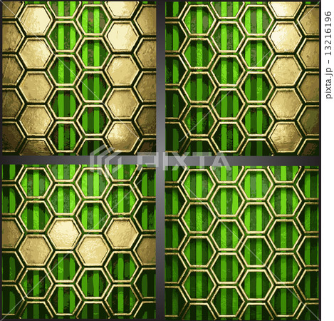 Vector green background with gold Vector green background with gold 13216196