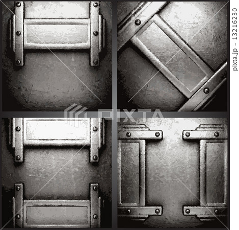 Vector metal background set 13216230