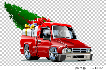Cartoon Christmas Pickup Cartoon Christmas Pickup 13218464