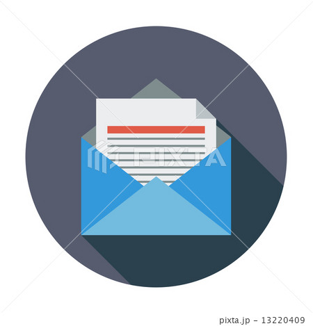 Envelope flat icon. Envelope flat icon. 13220409