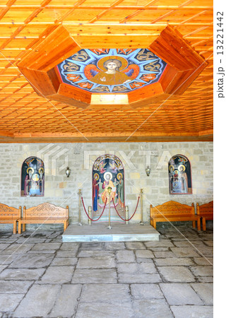 The entrance interior in Varlaam monastery, Meteora, Greece 13221442