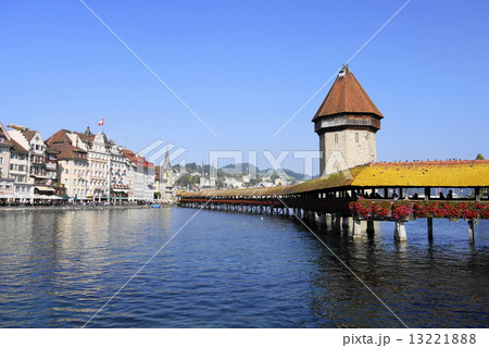 ルツェルン　luzern　　カペル橋　kapellbrucke 13221888