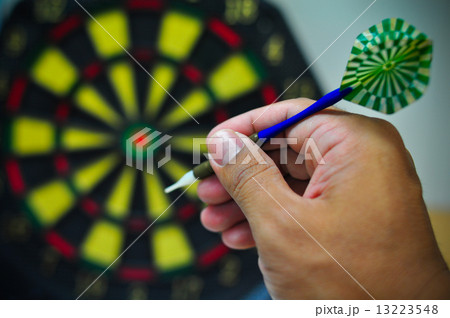 darts arrows in the target center, Darts game , arrows and darts target the exact game 13223548