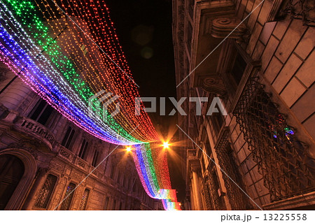 ローマコルソ通り夜景D (Rome via del Corso by night D) ローマコルソ通り夜景D (Rome via del Corso by night D) 13225558