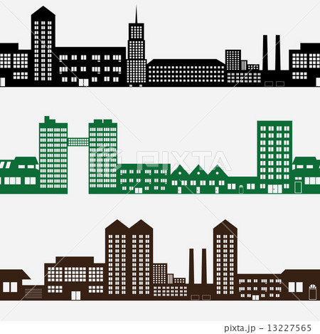 buildings and houses landscape pattern eps10 13227565