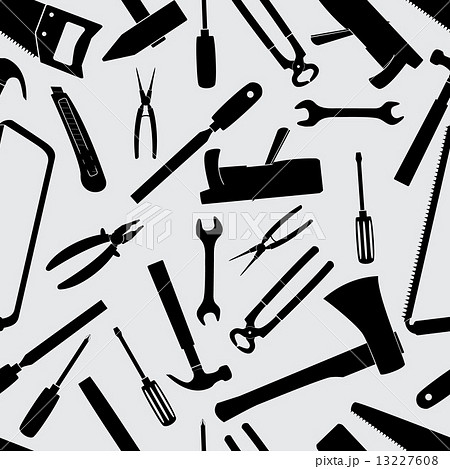 hand tools icons pattern eps10 13227608