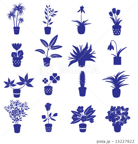 home houseplants and flowers in pot eps10 home houseplants and flowers in pot eps10 13227622