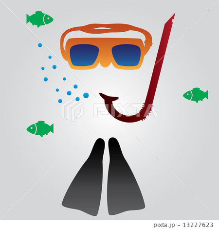 diving and snorkeling equipment eps10 13227623