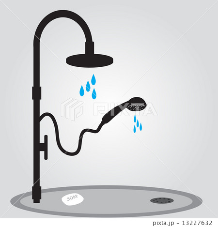 shower in bathroom eps10 shower in bathroom eps10 13227632