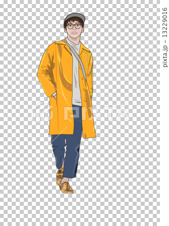 大学生 男のイラスト素材