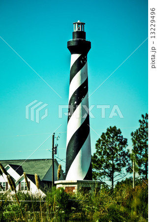 an image of lighthouse in small town an image of lighthouse in small town 13229496