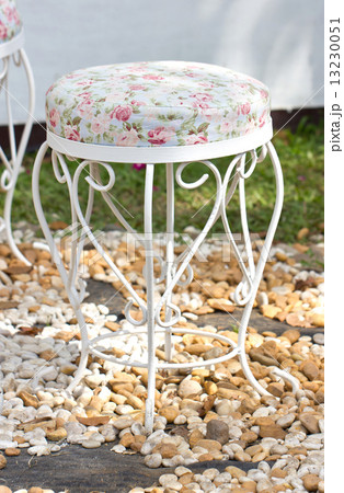 Vintage Stool in Garden. 13230051