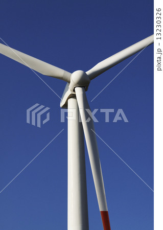 Photo of Wind power installation in sunny day Photo of Wind power installation in sunny day 13230326