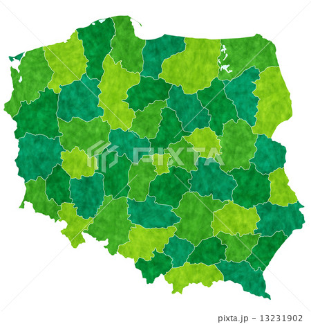ポーランド　地図　国 13231902
