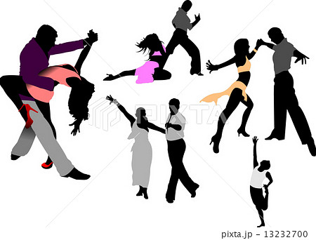 Dancing people. Vector illustration 13232700