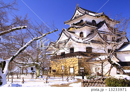 彦根城の雪景色 13233971