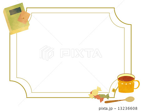ティータイム フレーム のイラスト素材 13236608 Pixta