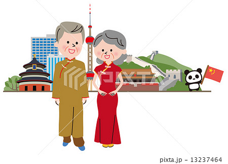 中国 旅行のイラスト素材