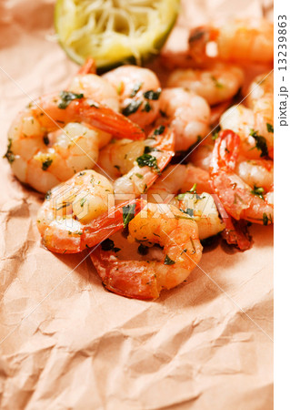 shrimps with lime and parsley shrimps with lime and parsley 13239863
