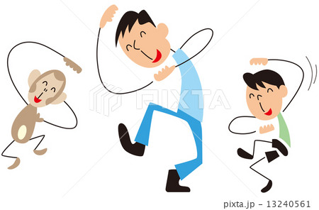 モンキーダンスのイラスト素材