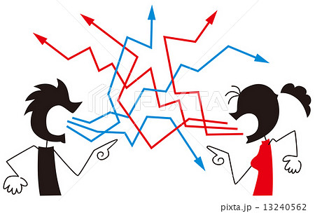 意見が噛み合ないカップル 13240562