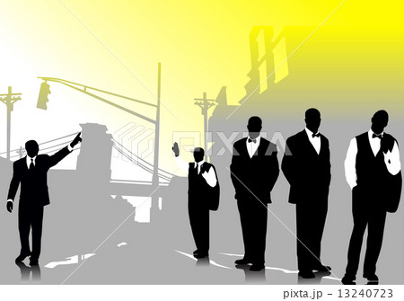 Business people silhouettes Business people silhouettes 13240723