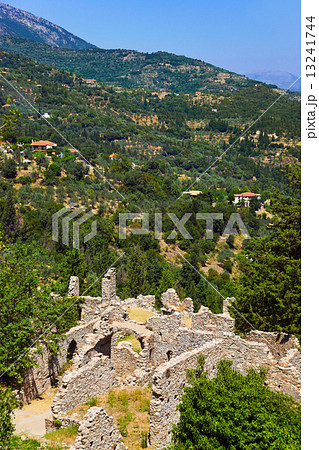 Ruins of old town in Mystras, Greece 13241744