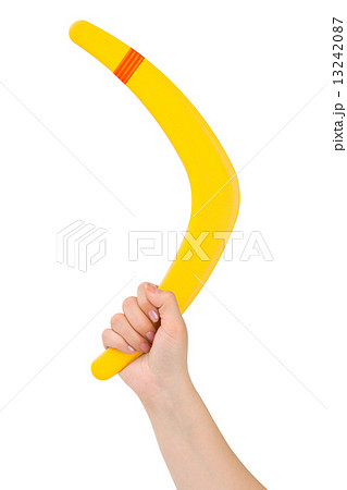 Hand with boomerang Hand with boomerang 13242087