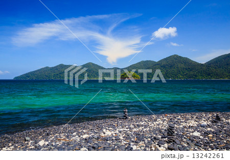 Black pebble island near Lipe island, Thailand Black pebble island near Lipe island, Thailand 13242261
