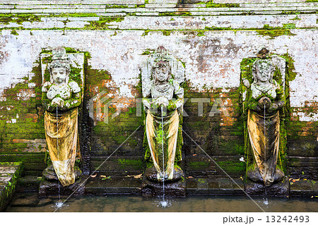 Fountains at Goa Gajah Temple, Ubud, Bali, Indonesia. 13242493