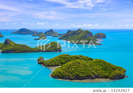 Bird eye view of Angthong national marine park, koh Samui, Thail 13242627