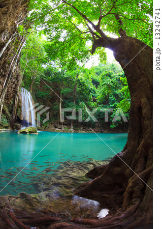 Erawan Waterfall, Kanchanaburi, Thailand Erawan Waterfall, Kanchanaburi, Thailand 13242741