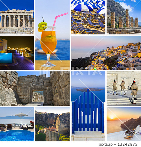Collage of Greece travel images 13242875