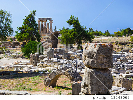 Ruins of temple in Corinth, Greece Ruins of temple in Corinth, Greece 13243065