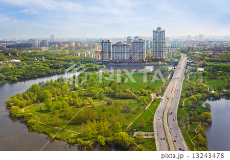 Moscow, Russia - aerial view 13243478