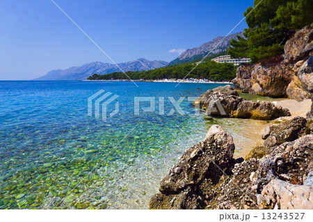Beach at Brela, Croatia Beach at Brela, Croatia 13243527