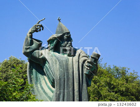 Statue of Gregorius of Nin in Split, Croatia 13243602