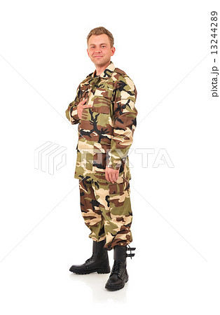 man in camouflage 13244289