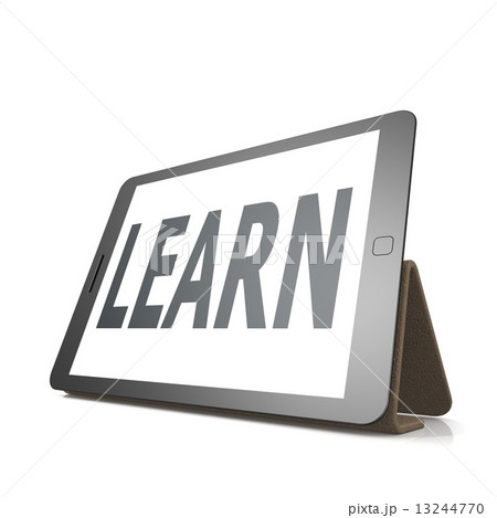 Tablet with learn word Tablet with learn word 13244770