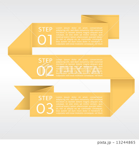 Abstract yellow origami banners vector. 13244865