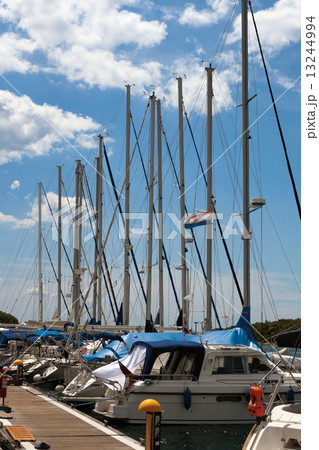 Marina masts in Vrsar Marina masts in Vrsar 13244994