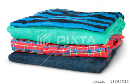 Stack Of Four Types Of Clothes Rotated Stack Of Four Types Of Clothes Rotated 13246536