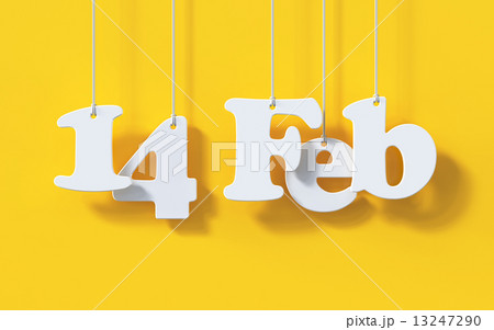 14 February Valentine Day white paper origami card on red backgr 13247290